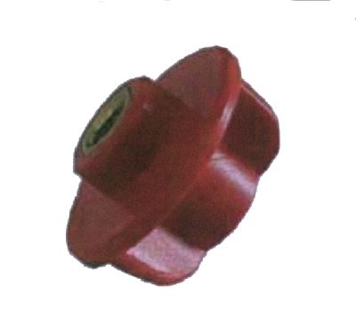 Volantino abs a farfalla con bussola filettata (3 alette)