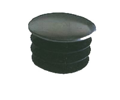 Copritesta alettato con testa in metallo