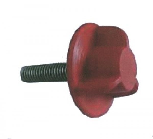 Volantino ABS a farfalla con perno filettato (3 alette) tipo ROTONDO